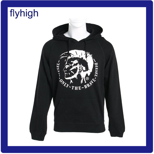 Fashion Black Color Embroidery Sweat Shirt