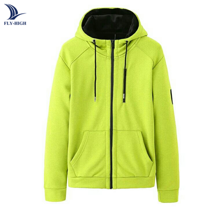 Custom Mens Blank Oversized Thick Fleece Zip up Hoodie