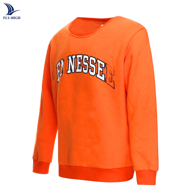 2019 Wholesale Custom Orange Color Print Letter Logo Men Jogging Suit Women Sweatshirt From China