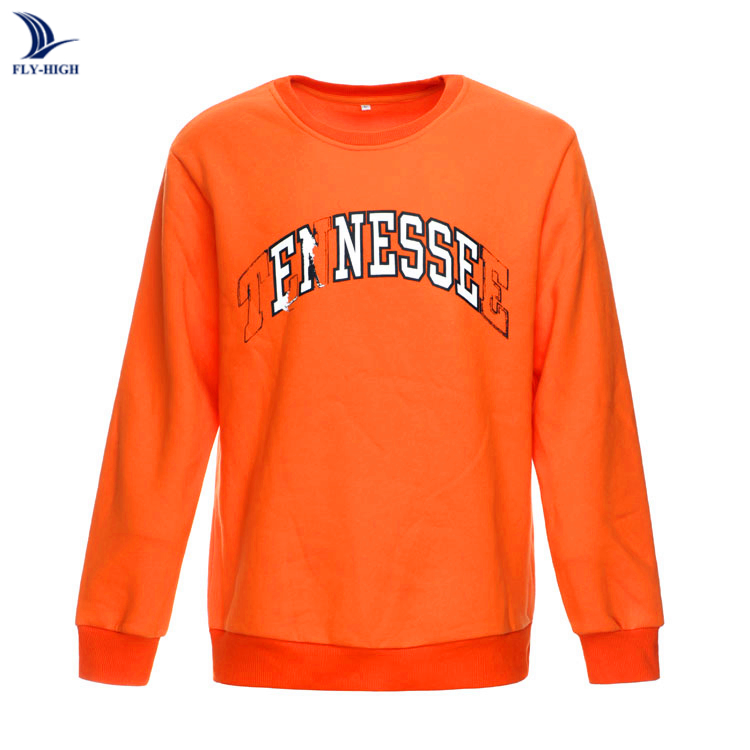 2019 Wholesale Custom Orange Color Print Letter Logo Men Jogging Suit Women Sweatshirt From China