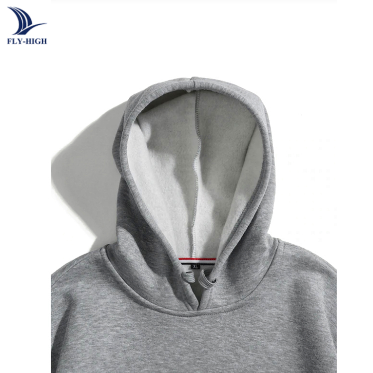 Hot Sale Men&prime;s Pullover Fitted Hoodie 50% Cotton 50% Polyester Hoodie with Fleece Lining