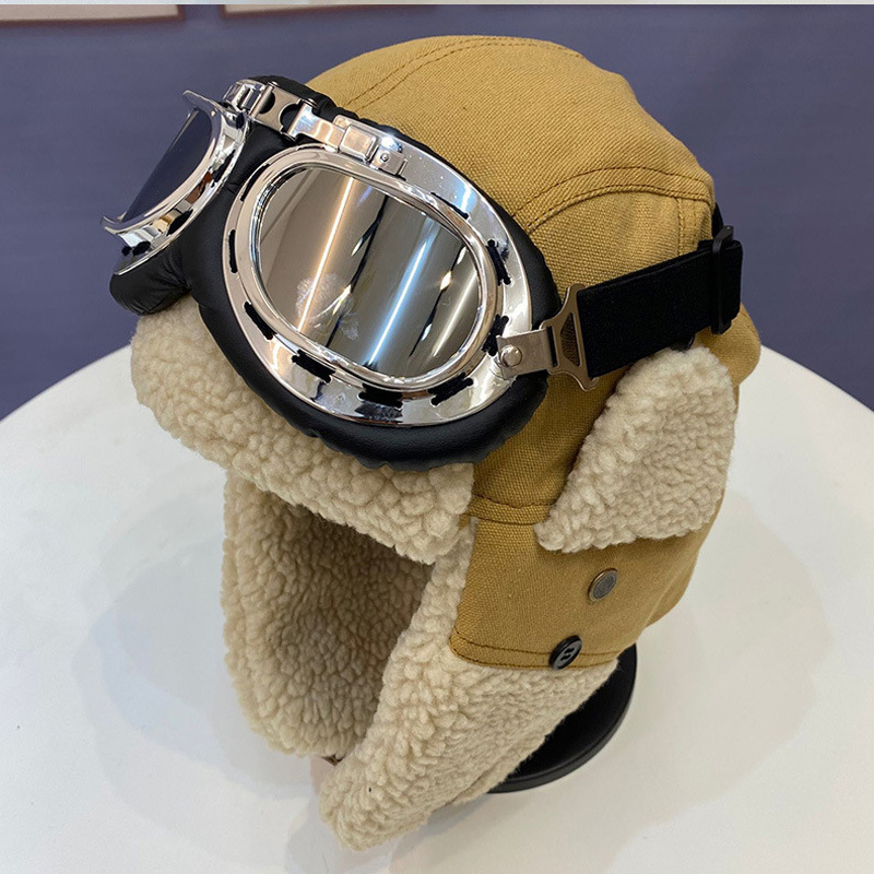 Winter Warm Outdoor Cycling Skiing Earmuffs Thick Pilot Hats