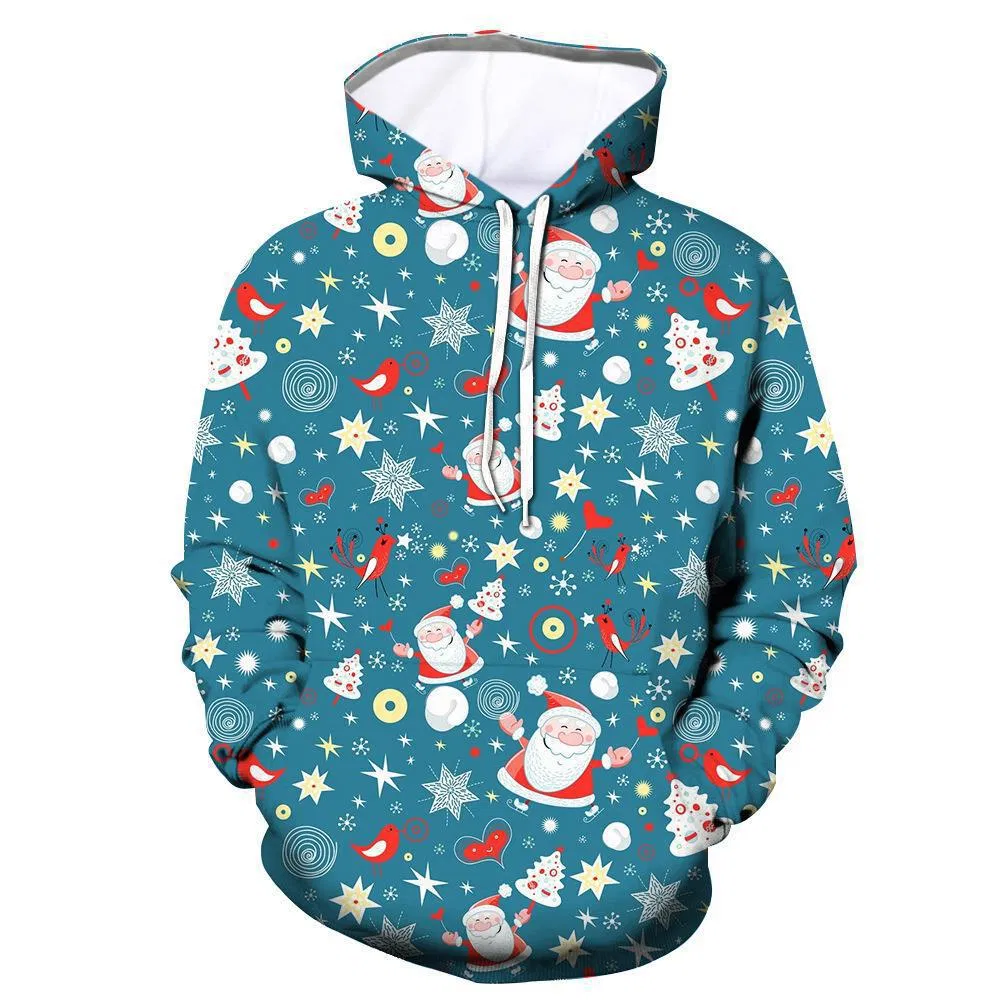 Cozy Wholesale Unisex Christmas Pattern Hoodies for All Seasons