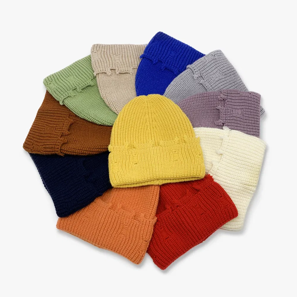 Stylish Edge Grinding Beanie Hats for Men and Women