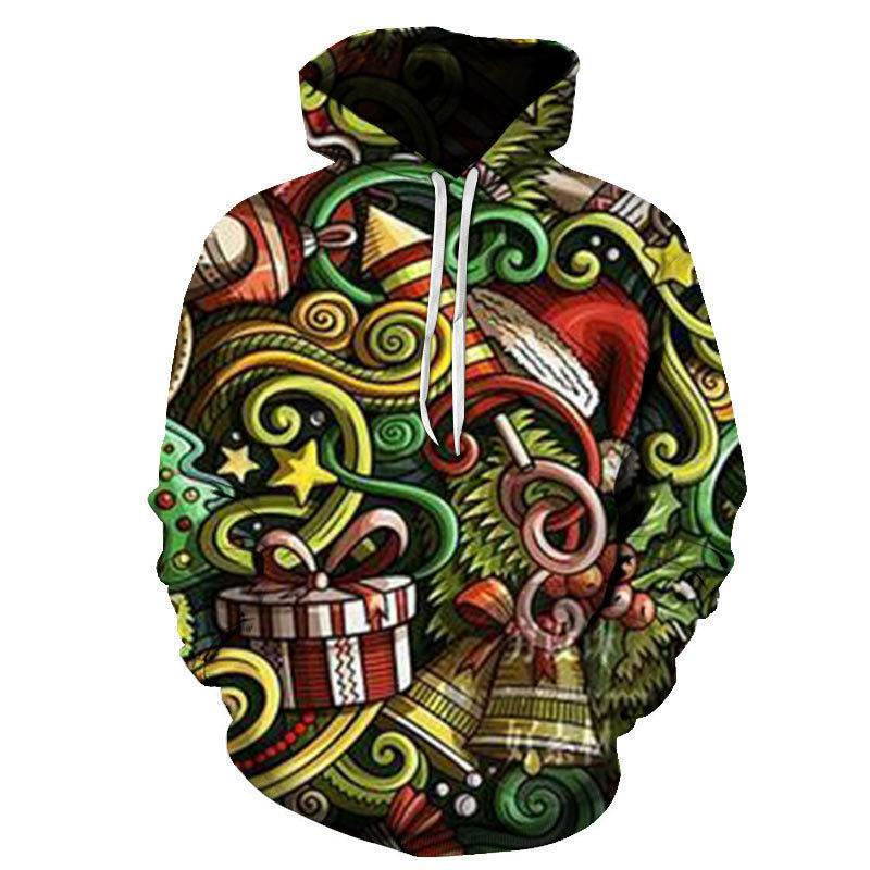 Cozy Wholesale Unisex Christmas Pattern Hoodies for All Seasons