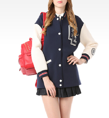 Factory Customize Lady Fashion Clothes Casual Baseball Jackets Women Apparel Sport Wear