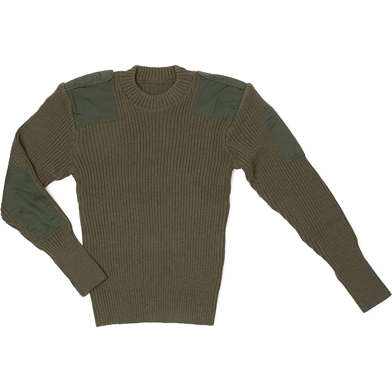 Tactical Green Sweater Long Sleeve Cold Protection Security Sweater