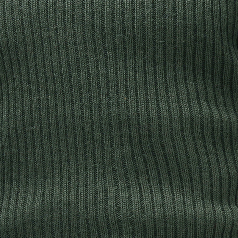Tactical Olive Green Men&prime;s Wool Sweater with Stand-up Collar Comfortable Warm Sweater