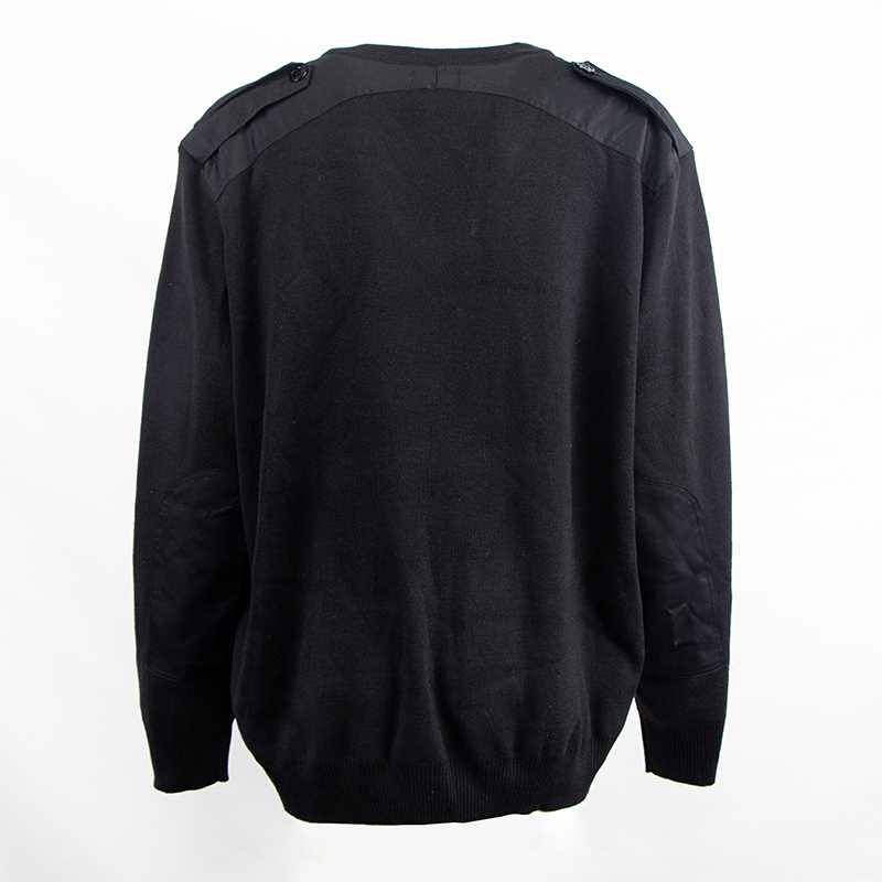 Custom High Quality Mens Tactical Sweater Tactical Solid Color Sweater Knit Pullover Sweater