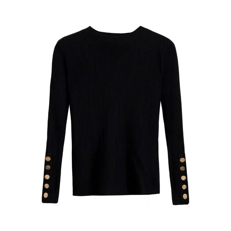 Autumn/Winter Knit Sweater Half Turtleneck Foreign Style Long Pullover Sleeve Sweater