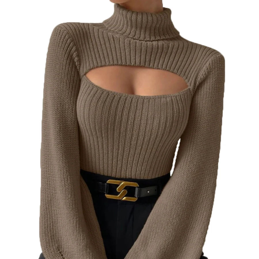 Sexy Spice Sweater Sense Turtleneck Women′s Sweater Winter Pullover