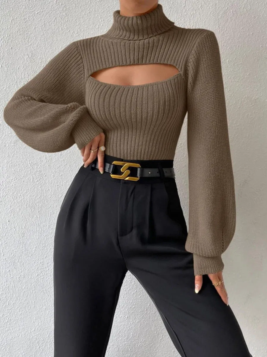 Sexy Spice Sweater Sense Turtleneck Women&prime;s Sweater Winter Pullover