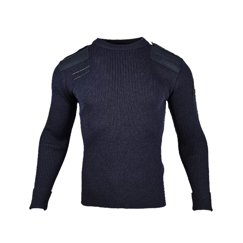 2023 Yuemai New Design High Customize Outdoor Men&prime;s V-Neck Warm Wool Tactical Pullover Sweater