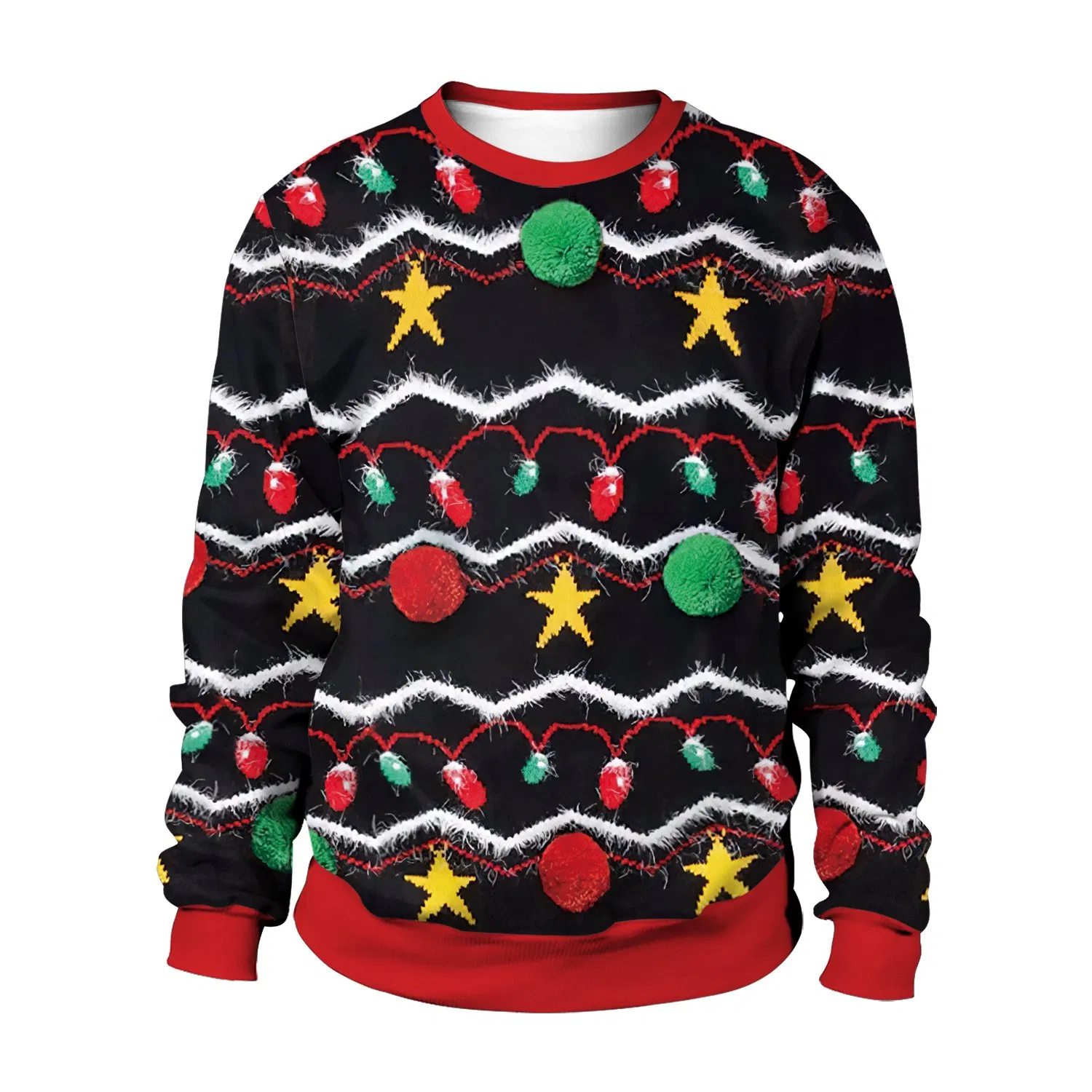 Wholesale Couple Christmas Sweater Custom Women Clothing Pullover Women&prime;s Animal Christmas Jumper O-Neck Knitted Sweaters for Adult