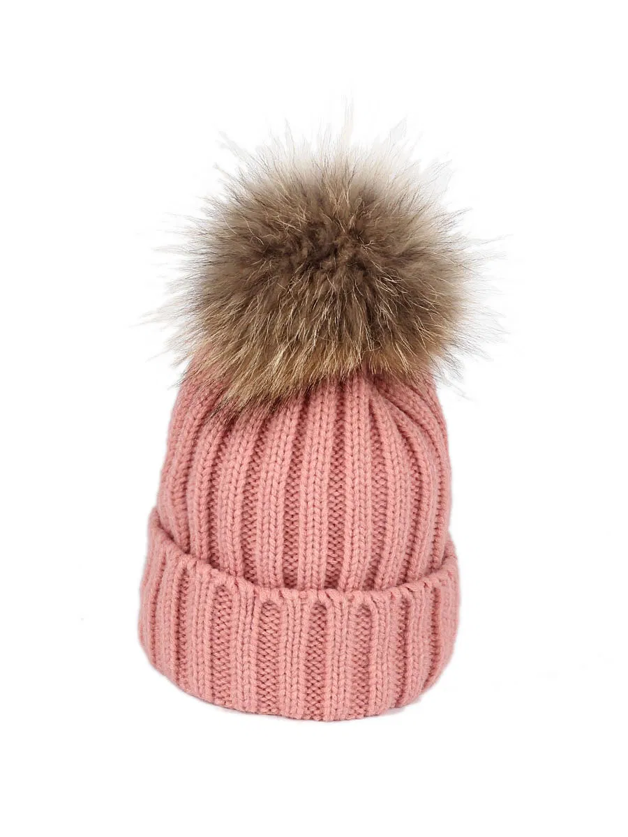 Adult POM POM Winter Hat Sets Wool Hat Winter Hat for Children Bobble Winter Hat