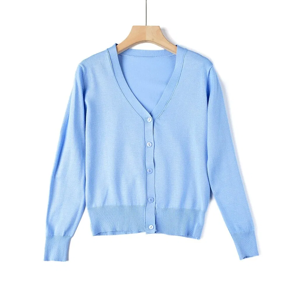 Custom Knit Button Multicolor Factories Cardigans Women Sweater