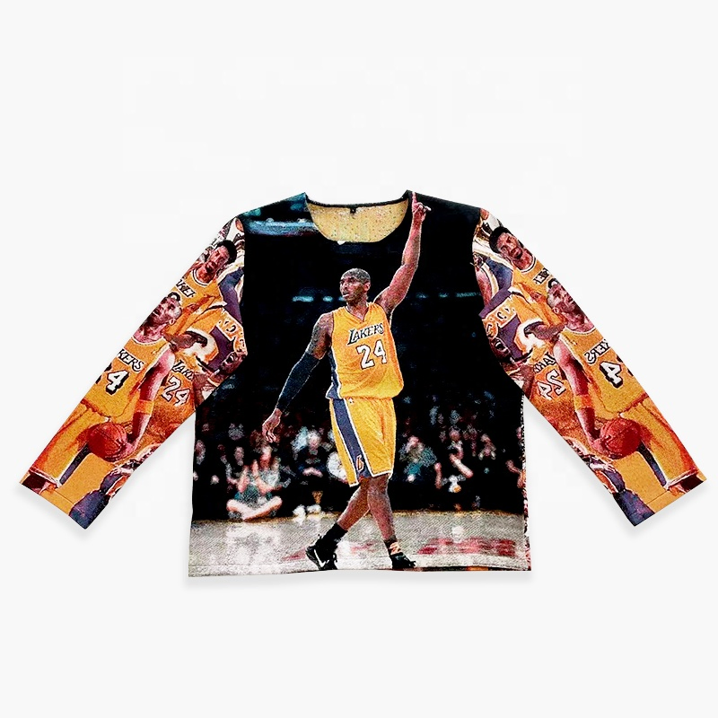 Hot Sale Custom Woven Tapestry Sweater Crew Necks All Plus Sizes Tapestry Hoodies Pullover Sweater