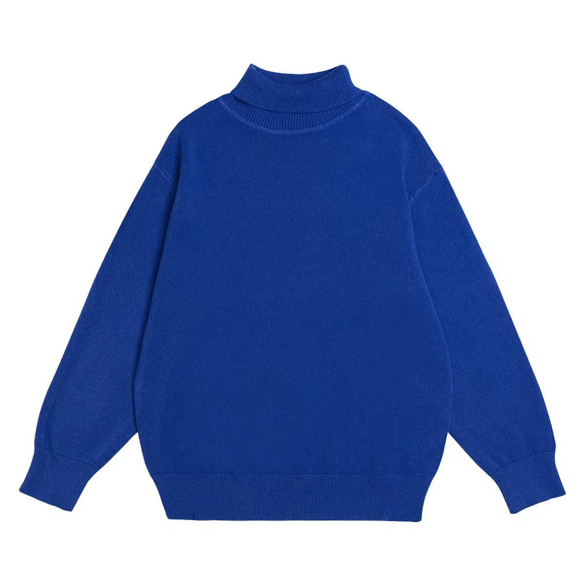 Custom Winter Turtleneck Knitted Sweater Men Pullover Custom Logo Plain High-Quality Warm Knitwear Blank Long Sleeve Sweater for Men