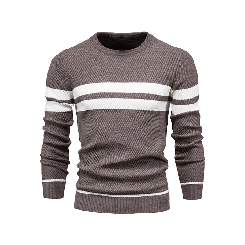 High-Quality Knitted Long Sleeve Casual Sweater for Men