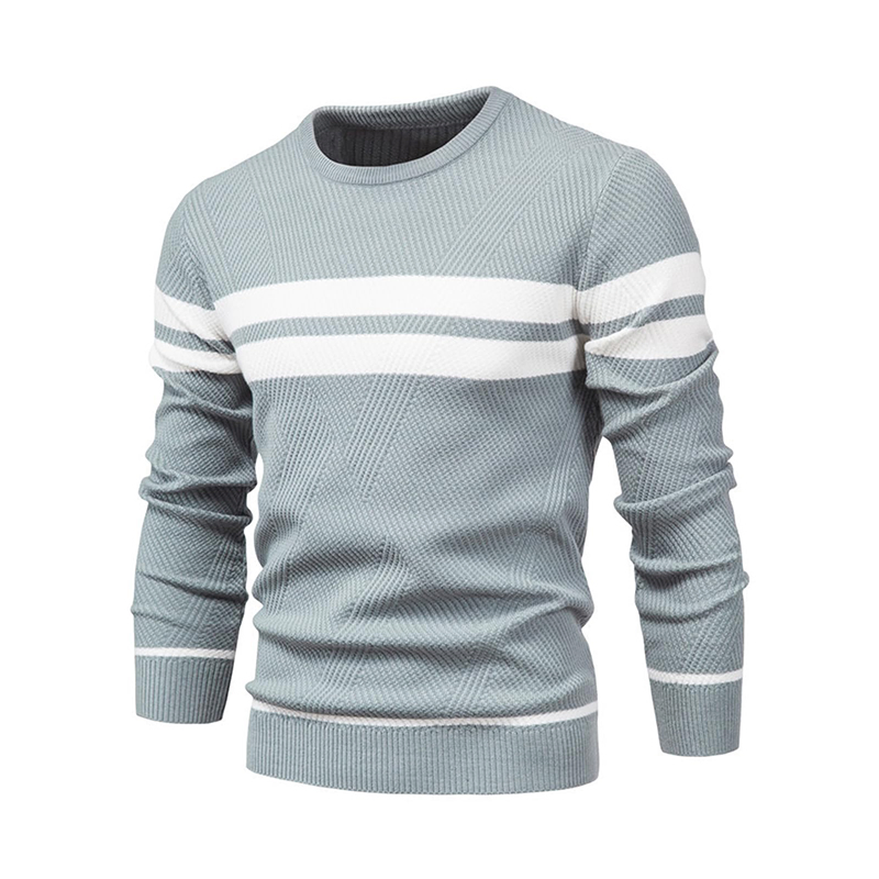 High-Quality Knitted Long Sleeve Casual Sweater for Men