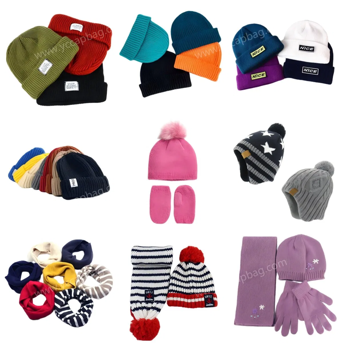 Custom Wholesale Promotion Football Soccer Sport Knit Plain Beanie Hat