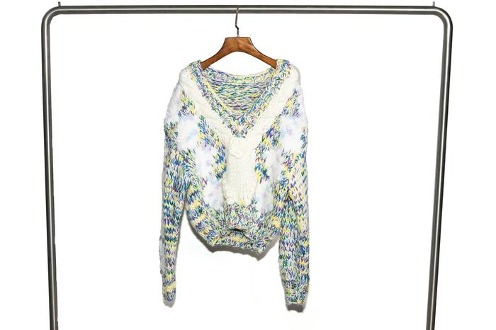 Lady Cloth Blouse Sweater Pink or Blue Color Women&prime;s Cardigan Sweater