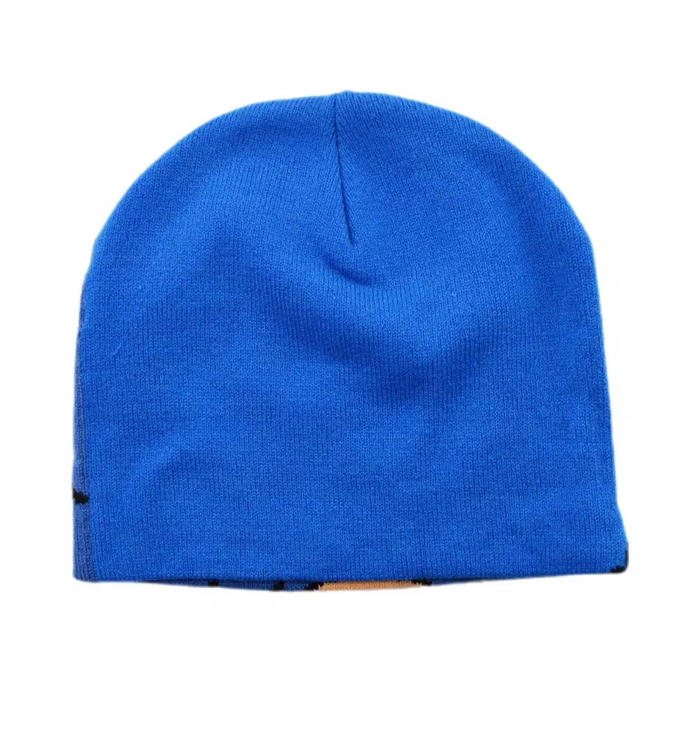 Customized Acrylic Jacquard Knitted Beanie Kids Warm Comfortable Beanie