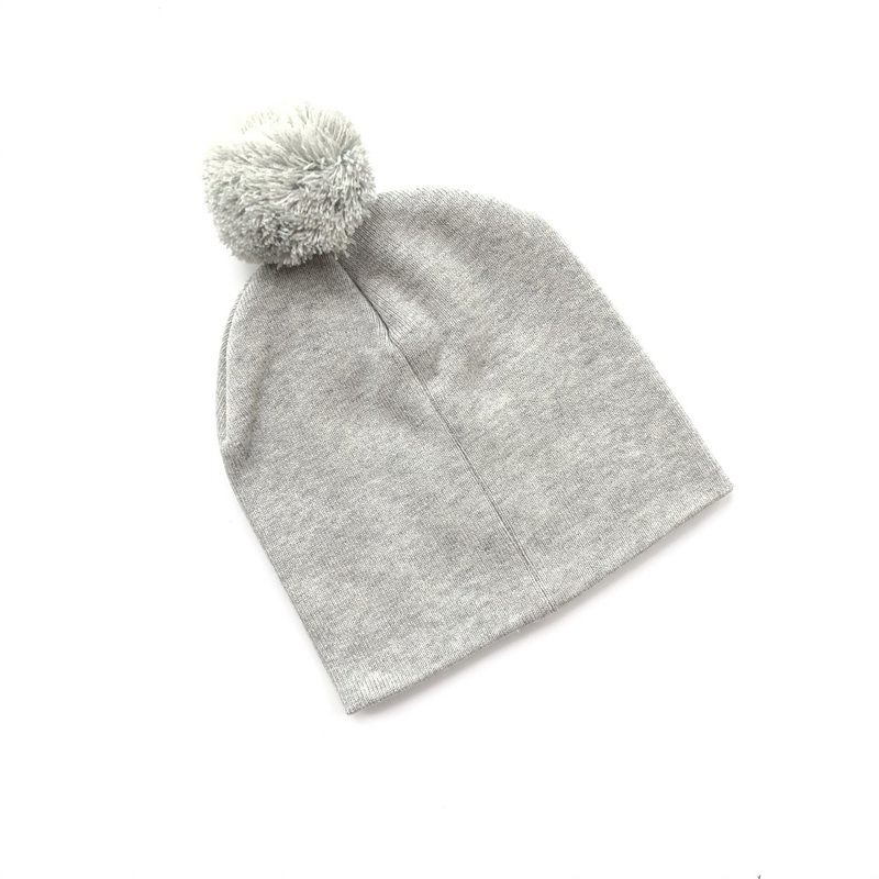 Acrylic High Quality Winter Jacquard Knitted POM-POM Beanie Hat