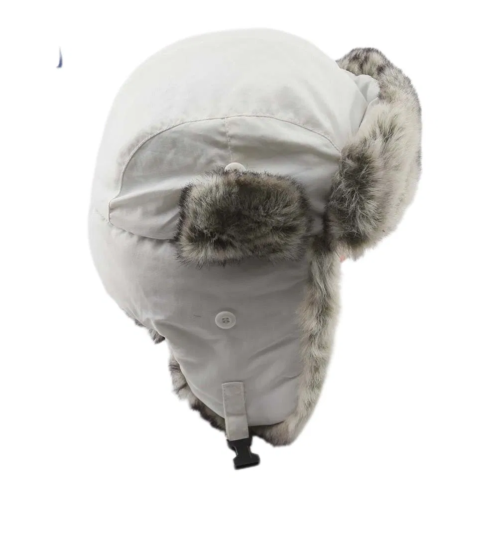 Warm Waterproof Comfortable Bomber Trapper Faux Fur Winter Cap