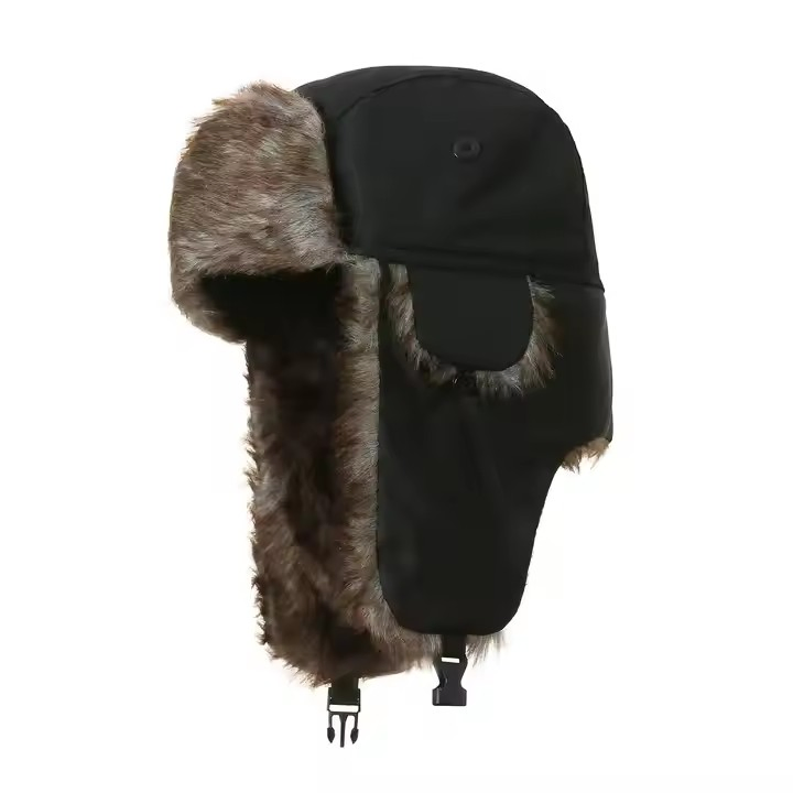 Warm Cap Snow Hats Earflaps Fur Trooper Men Trapper Camouflage Russian Winter Hats