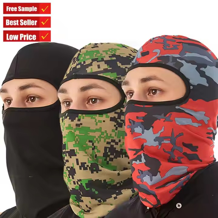 Custom Printing Full Face Cover Mask Windproof Sport Ski Helmet Motorcycle Balaclava