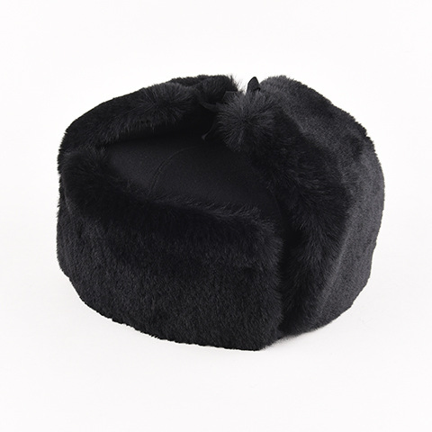 Men Winter Thick Warm Flat Locomotive Cotton Aviator Hat Russia Earflaps Winter Trapper Hat