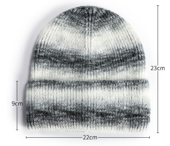 Manufacturer Custom Logo Embroidery Winter Knit Hat Skull Cap Knitted Beanie Hat