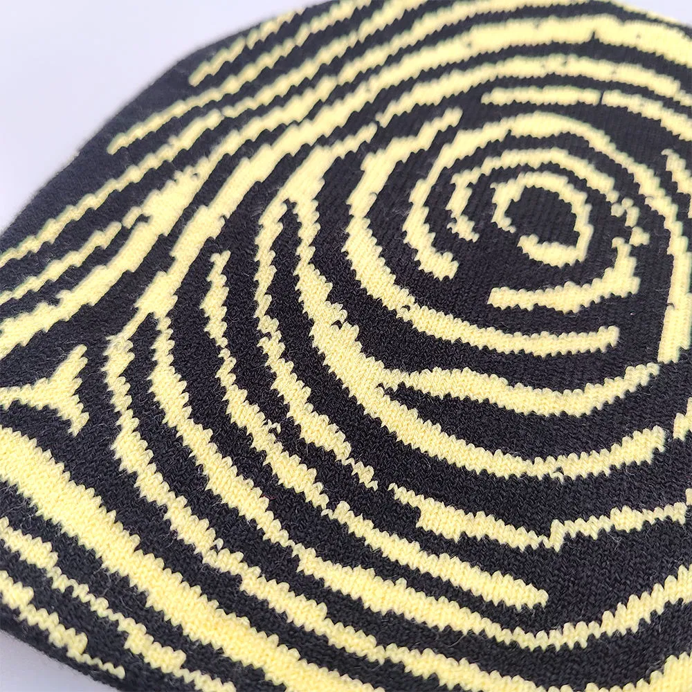 Colorful New Style Support Sample Jacquard Beanie Winter Hat Graphic Cuffless Beanie Acrvlic Knit Custom Beanie Hat