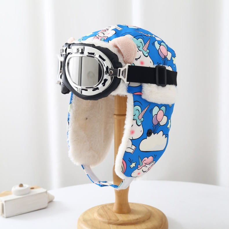 Trapper Cap Hunting Women Winter Furry Headwear Aviator Warm Hat Adult Children