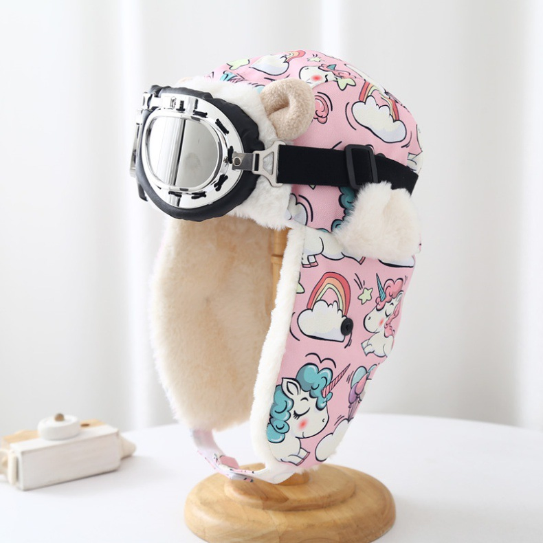 Trapper Cap Hunting Women Winter Furry Headwear Aviator Warm Hat Adult Children