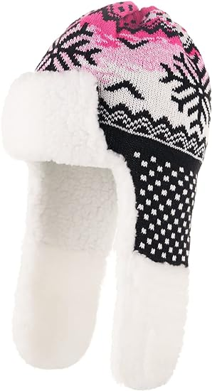 Winter Trapper Hat for Women Fashionable Hat with Ear Flaps