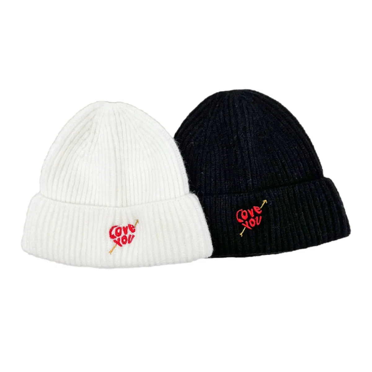 High Quality Outdoor Winter Ribbed Hats Knit Beanies with Custom Logo