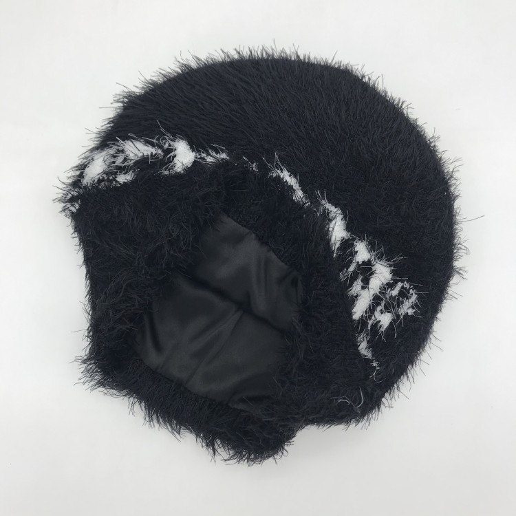 Custom Mohair Winter Hat Outdoor Unisex Beanie Hat