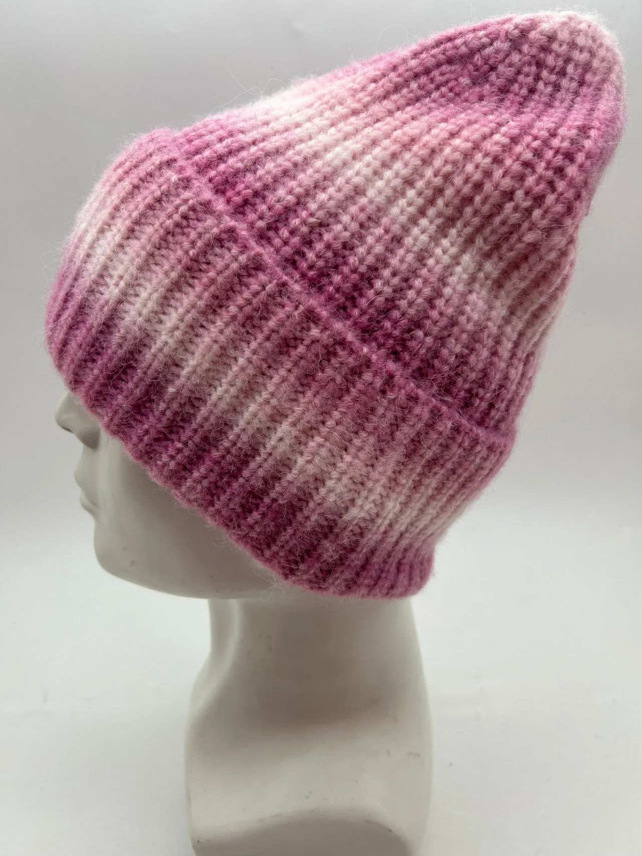 Vibrant Multicolored Gradient Knit Cap for Stylish Winter Wear