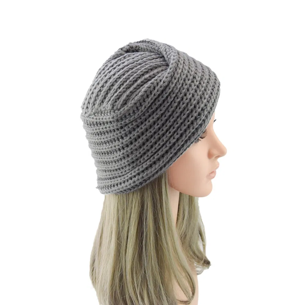 Faux Cashmere Hindu Hat Muslim Hat Woolen Knit Hat Crossover Pullover Hat Bohemian Wrap Hat
