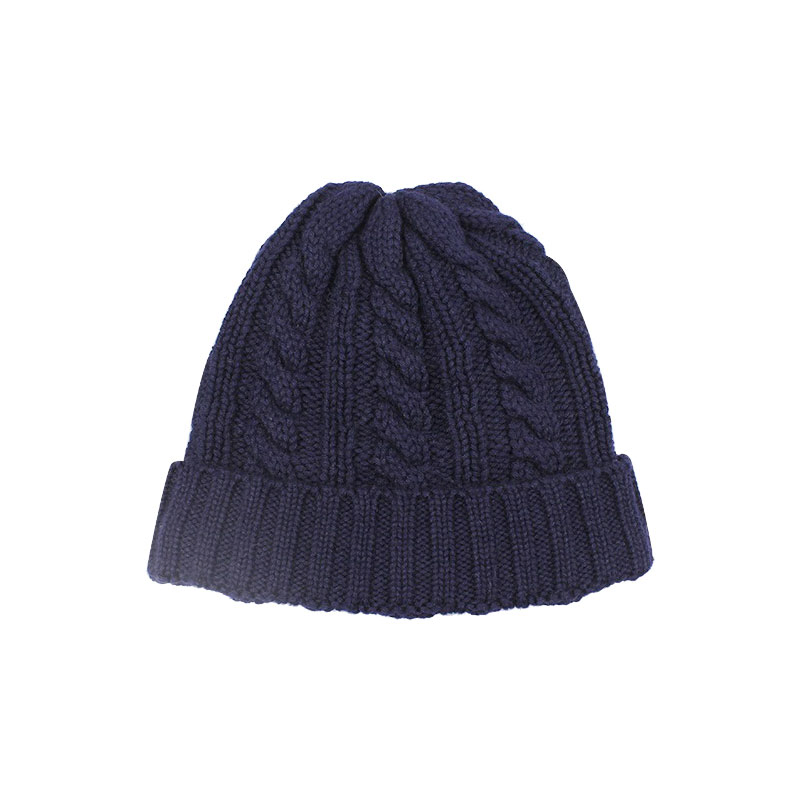 GRS Wholesale Customized Winter Warm Knit Gorras Fashion Acrylic Fitted Plain Beanie