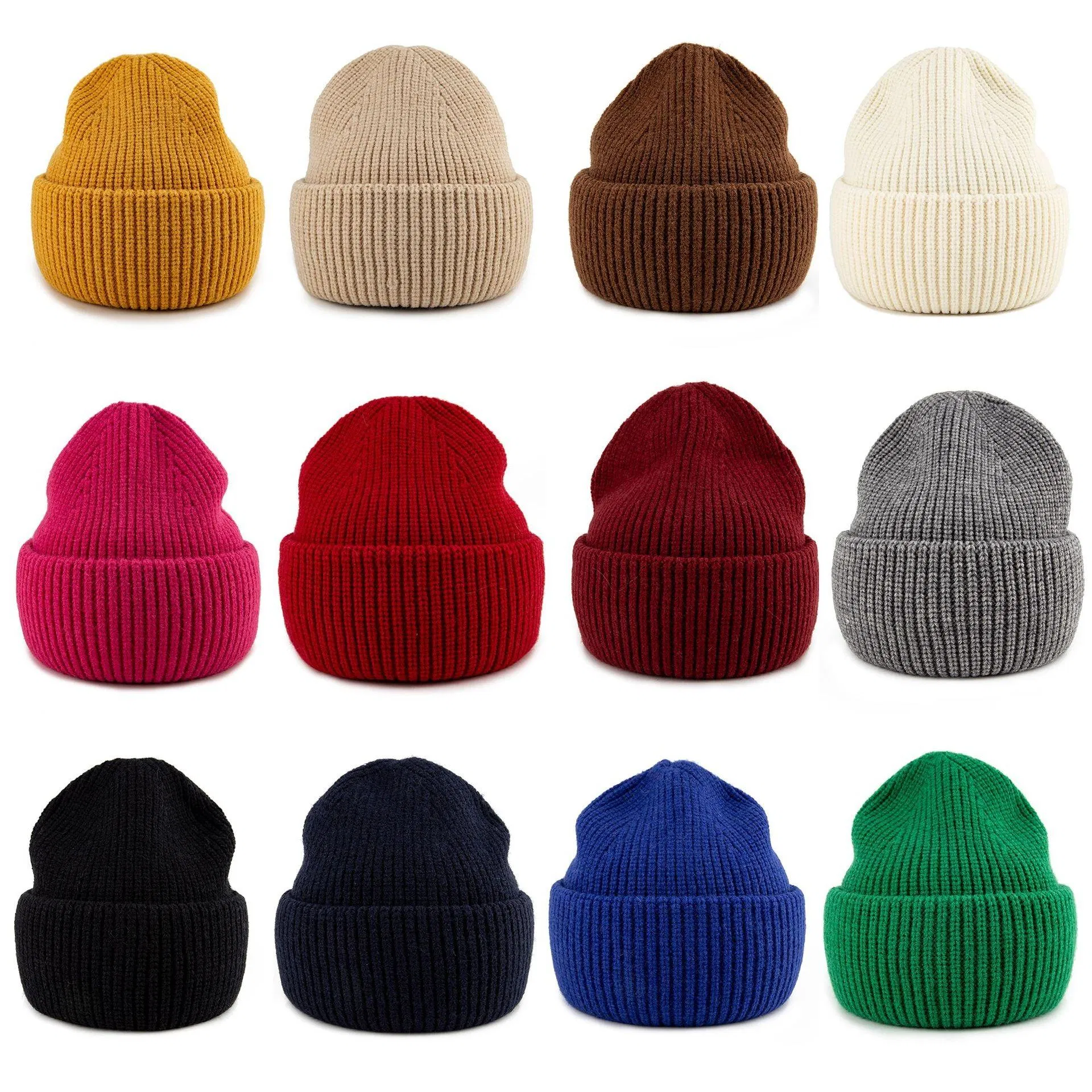 Colorful Acrylic Winter Beanie Hat Needle Detection Multi-Color Design
