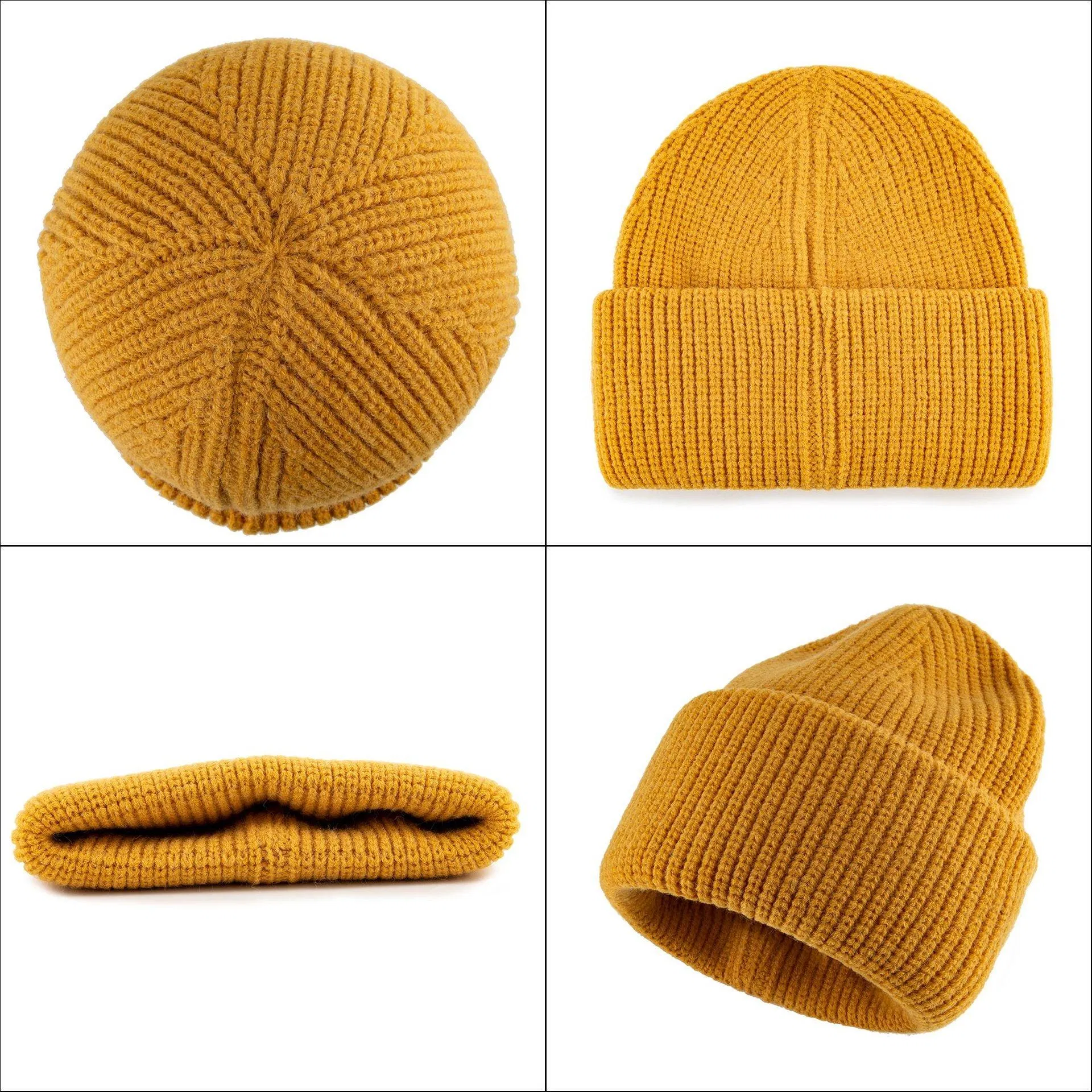 Colorful Acrylic Winter Beanie Hat Needle Detection Multi-Color Design