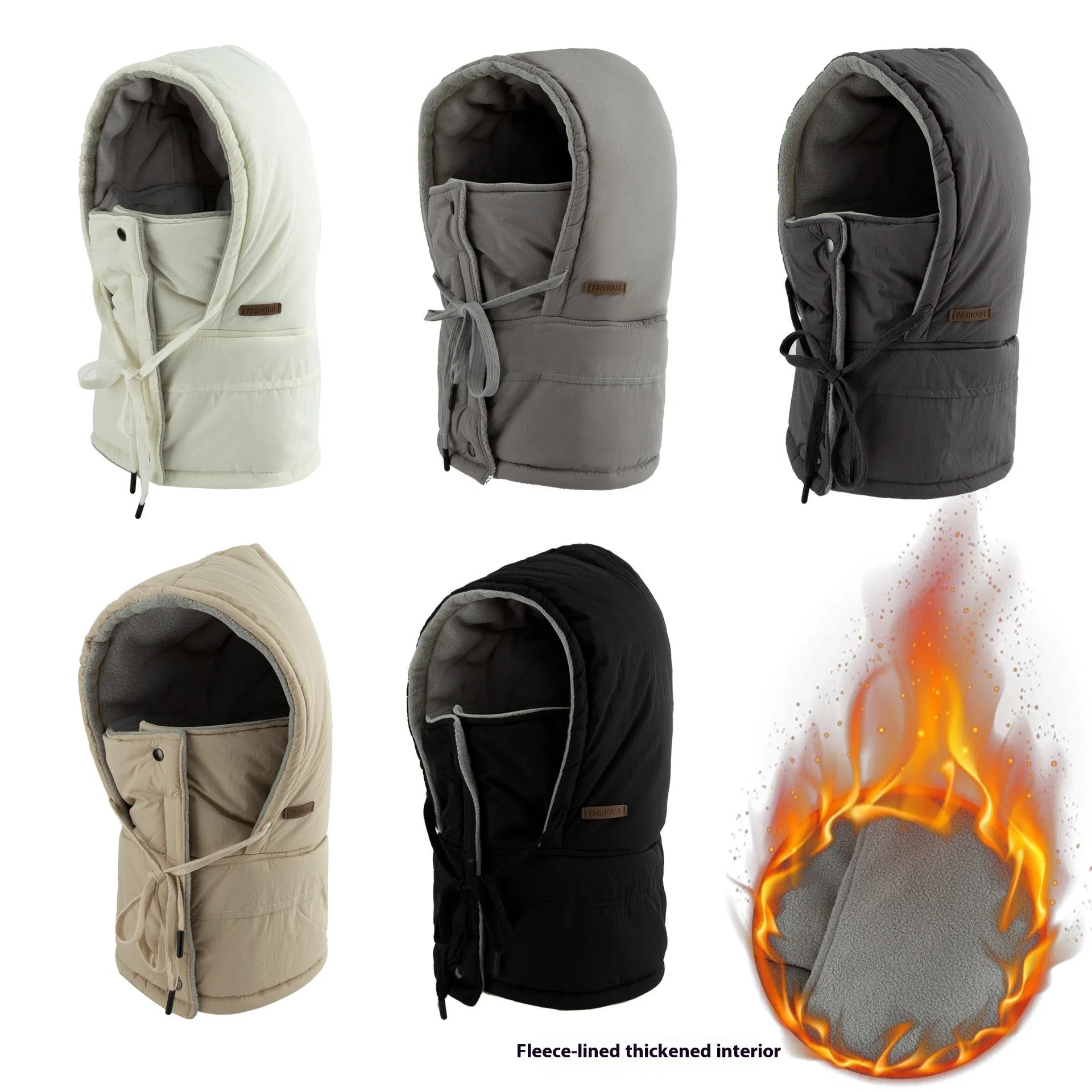 Hot Selling Multi-Functional Lei Feng Cap Outdoor Riding Warm Pullover with Fleece Lining for Adults Winter Hats for Men