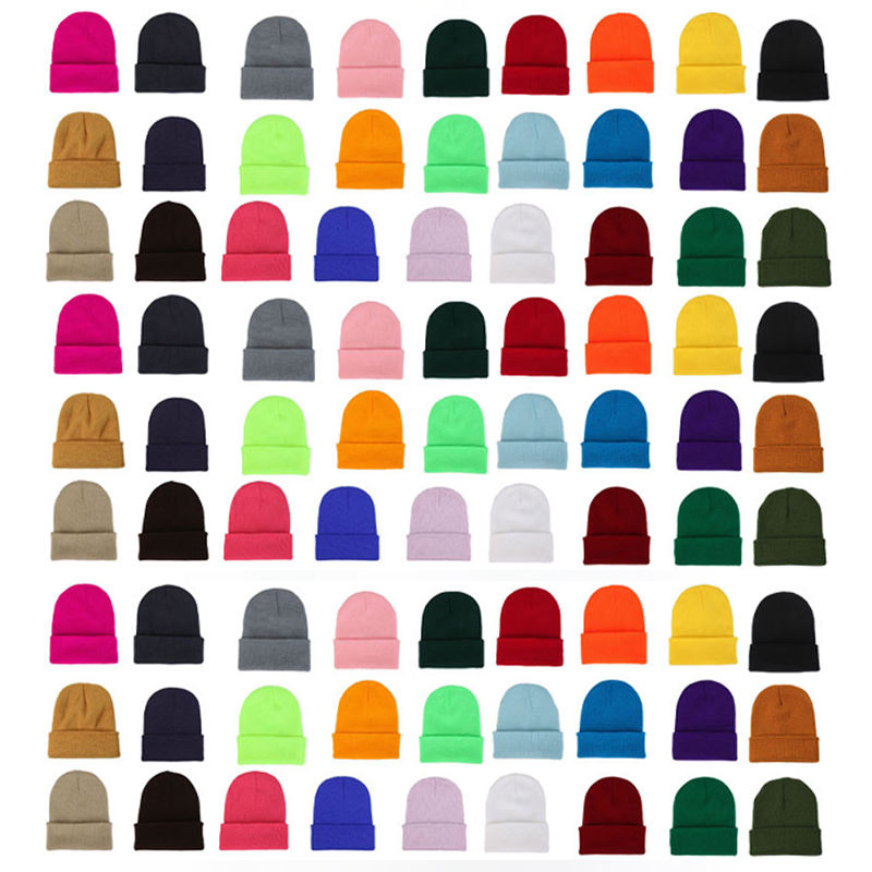 Stylish Knitted Beanie Hats with Custom Logo Embroidery