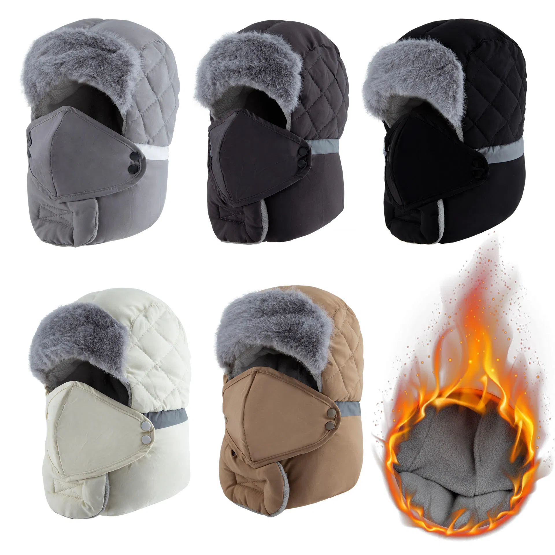Winter Windproof Mask and Hat Set for Outdoor Adventures