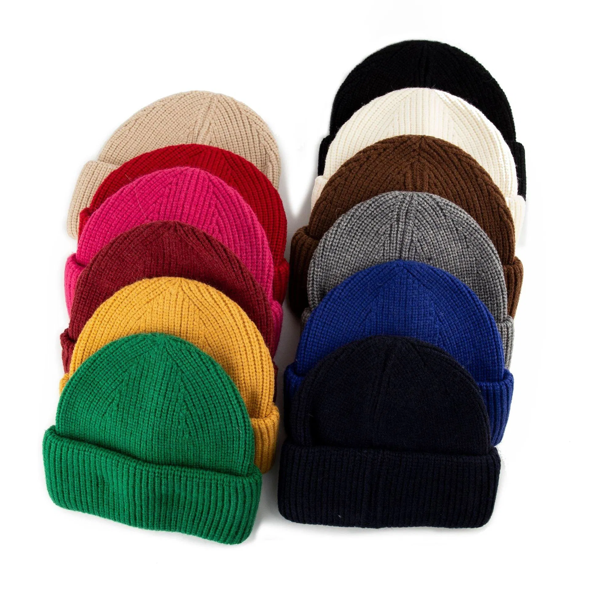 Colorful Acrylic Winter Beanie Hat Needle Detection Multi-Color Design