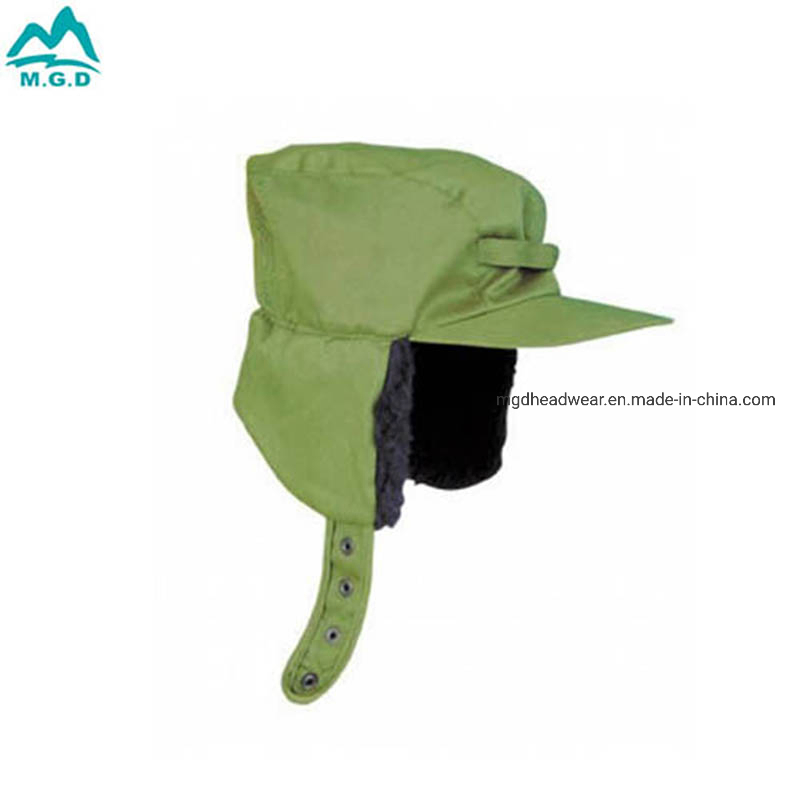 Winter Leather Trapper Hat Warm Men Custom Logo Mens Winter Hat