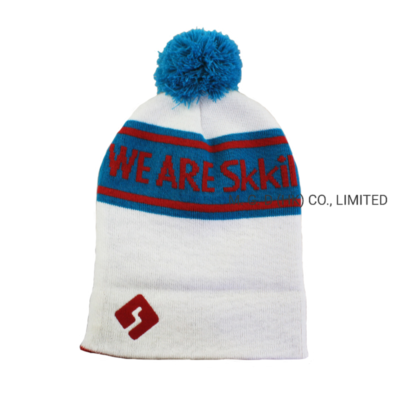 Warm Winter Caps with Unisex Custom Logojacquard Cuff Beanie Hats